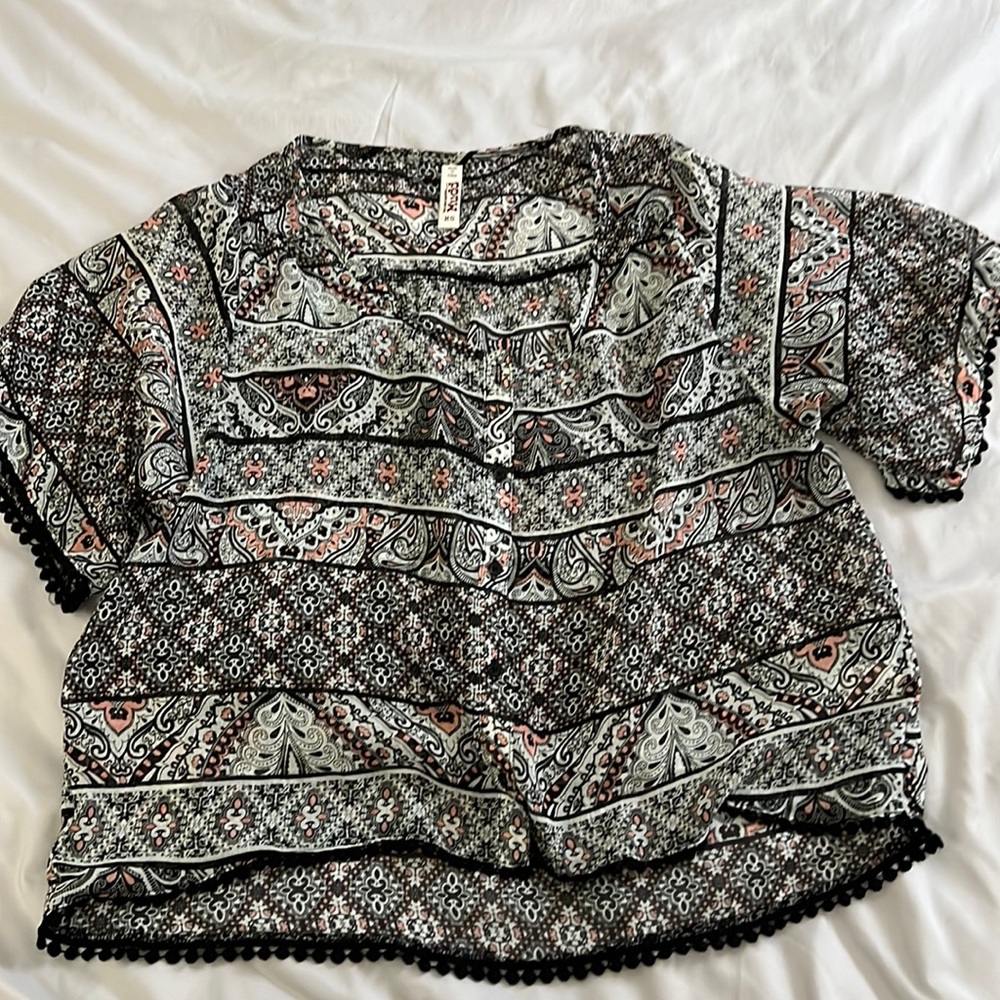 3/4 shirt, flowy, see through
